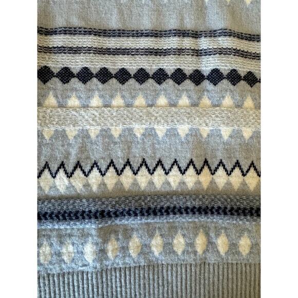 EUC Aspen Women's soft fair isle funnel neck sweater size medium - Picture 4 of 5
